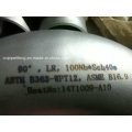 Titanium ASTM B363 Gr1, Gr2, Gr3, Gr7, Gr9, Gr11, Gr12 Elbow Pipe Fittings, Titanium Pipe Fitting (Elbow, U bend, Reducer, Tee, Stub End etc.)